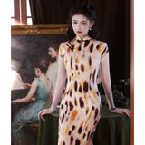 Elegant traditional Chinese dress, Chinese Cheongsam Dress, Evening Dresses, Ball Gowns, Long Evening Dresses, mandarin collar