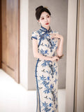 Modern Chinese qipao, Chinese Cheongsam, Evening Dress, Ball Gowns, mandarin collar