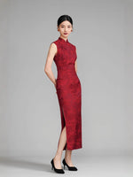 Modern Chinese Qipao, Chinese Cheongsam, tea ceremony  qipao, Red qipao