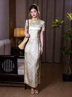 Modern Chinese qipao, Chinese Cheongsam, Evening Dresses, Ball Gowns, mandarin collar