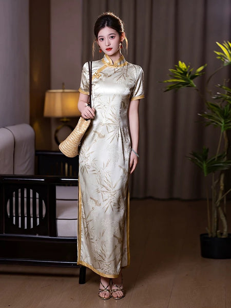 Modern Chinese qipao, Chinese Cheongsam, Evening Dresses, Ball Gowns, mandarin collar