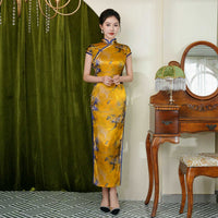 Free alteration, Traditional Chinese Qipao dress, Mulberry Silk cheongsam