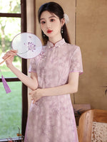 Modern Chinese Qipao, Cheongsam Dress, Kneelength Qipao, breathable Summer Qipao, aodai qipao