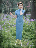 Modern Chinese Qipao, Chinese Cheongsam, modern qipao, Ball Gowns, Long Evening Dress, mandarin collar