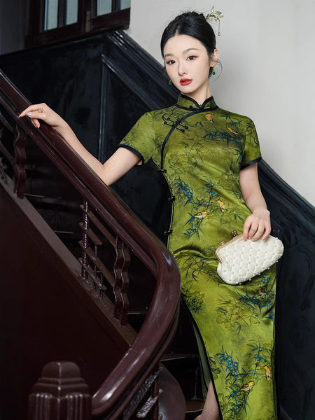 Modern Chinese qipao, Chinese Cheongsam, Evening Dresses, Ball Gowns, Summer qipao, mandarin collar