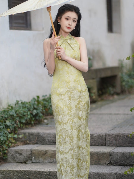 Qipao chinois moderne, robe Cheongsam, robe de soirée, couleur violet clair