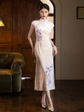 Chinese Cheongsam, velvet qipao, Evening Dress, Ball Gown