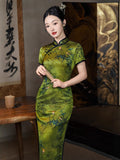 Modern Chinese qipao, Chinese Cheongsam, Evening Dresses, Ball Gowns, Summer qipao, mandarin collar