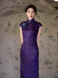 Elegantes traditionelles chinesisches Kleid, chinesisches Cheongsam, lange Abendkleider, Ballkleider, Geschenk für sie, Mandarinkragen