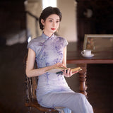 Elegantes traditionelles chinesisches Kleid, chinesisches Cheongsam-Kleid, Abendkleider, Ballkleider, lange Abendkleider, Mandarinkragen