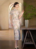 Chinese Cheongsam, velvet qipao, Evening Dress, Ball Gown