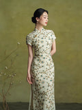Modern Chinese Qipao, Chinese Cheongsam Dress, floral dresses, Ball Gowns