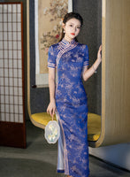 traditional Chinese qipao, Chinese Cheongsam Dress, Evening Dress, Ball Gowns, mandarin collar