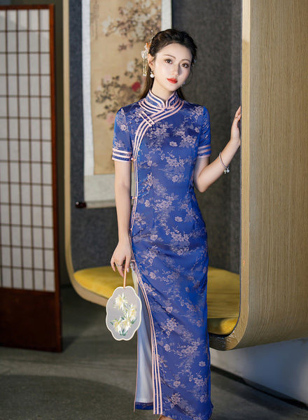 Modern Chinese Qipao, Chinese Cheongsam Dress, Evening Dress, Ball Gowns, mandarin collar