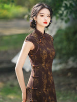 Modern Chinese qipao, Chinese Cheongsam, Evening Dress, Ball Gowns, mandarin collar