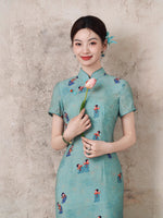 Modern Chinese Qipao dress, Evening Dress, 2 colors
