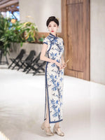 Modern Chinese qipao, Chinese Cheongsam, Evening Dress, Ball Gowns, mandarin collar