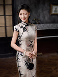 Modern Chinese Qipao, Mulberry Silk cheongsam,  Evening Dress