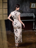 Modern Chinese Qipao, Mulberry Silk cheongsam,  Evening Dress