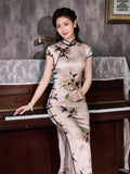 Modern Chinese Qipao, Mulberry Silk cheongsam,  Evening Dress