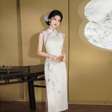 Kostenlose Änderung, chinesisches Hochzeitskleid, florales Spitzen-Cheongsam, rotes Brautkleid, Teezeremonie, Mandarinkragen