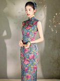 Modern Chinese Qipao, Cheongsam Dress, floral color dress