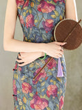 Modern Chinese Qipao, Cheongsam Dress, floral color dress
