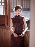 Modern Chinese qipao, Chinese Cheongsam, Evening Dress, Ball Gowns, mandarin collar