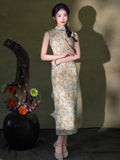 Modern Chinese qipao, Chinese Cheongsam, Ball Gowns, Long Evening Dress, mandarin collar