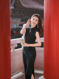 Modern Chinese qipao, Chinese Cheongsam, Evening Dress, Ball Gowns, mandarin collar