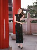 Modern Chinese qipao, Chinese Cheongsam, Evening Dress, Ball Gowns, mandarin collar