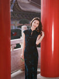 Modern Chinese qipao, Chinese Cheongsam, Evening Dress, Ball Gowns, mandarin collar