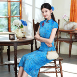 Modern Chinese qipao, Chinese Cheongsam, Evening Dress, Ball Gowns, mandarin collar