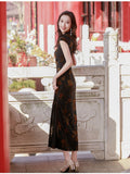 Modern Chinese qipao, Chinese Cheongsam, Evening Dress, Ball Gowns, mandarin collar
