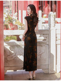 Modern Chinese qipao, Chinese Cheongsam, Evening Dress, Ball Gowns, mandarin collar