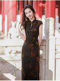 Modern Chinese qipao, Chinese Cheongsam, Evening Dress, Ball Gowns, mandarin collar