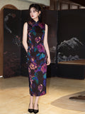Modern Chinese Qipao dress,  Evening Dress, mandarin collar