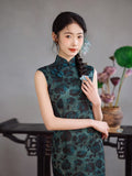 Modern Chinese Qipao dress, Evening Dress, mandarin collar