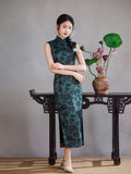 Modern Chinese Qipao dress, Evening Dress, mandarin collar
