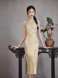 Modern Chinese Qipao, Cheongsam Dress, breathable Summer Qipao, mandarin collar