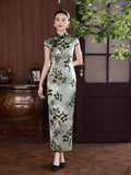 Modern Chinese qipao, mulberry silk Cheongsam, Silk qipao, spring dress, mandarin collar