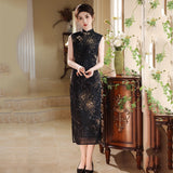 Modern Chinese Qipao,  Evening Dress, mandarin collar