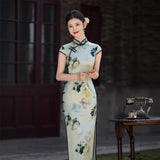 Modern Chinese Qipao, Mulberry Silk cheongsam,  Evening Dress