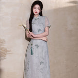 Modern Aodai, aodai qipao, flower pattern
