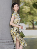 Modern Chinese Qipao, Mulberry Silk cheongsam, Evening Dress
