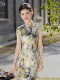 Modern Chinese Qipao, Mulberry Silk cheongsam, Evening Dress
