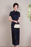 Modern Chinese Qipao, Mulberry Silk cheongsam,  Evening Dress, floral qipao