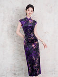 Chinese Cheongsam, velvet qipao, Evening Dress, Ball Gown