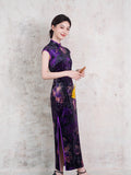 Chinese Cheongsam, velvet qipao, Evening Dress, Ball Gown