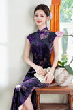 Chinese Cheongsam, velvet qipao, Evening Dress, Ball Gown